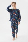 Garson Erkek Çocuk %100 Pamuk Reaktif Boyalı İnterlok Kumaş Pijama Takımı