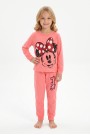Kız Çocuk Karakter Baskılı %100 Pamuk Süprem Kumaş Uzun Kollu Pijama Takımı