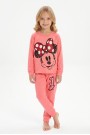 Kız Çocuk Karakter Baskılı %100 Pamuk Süprem Kumaş Uzun Kollu Pijama Takımı