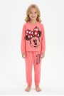 Kız Çocuk Karakter Baskılı %100 Pamuk Süprem Kumaş Uzun Kollu Pijama Takımı