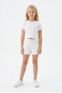 Kız Çocuk Cepli Gabardin Kumaş Günlük Yazlık Şort