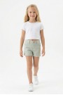 Kız Çocuk Cepli Gabardin Kumaş Günlük Yazlık Şort
