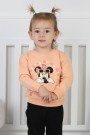İki İplik Fırçalı Kumaş Baskılı Günlük Kullanım Bebe Sweatshirt