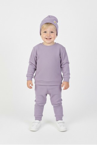 Uniseks Bebek İki İplik %100 Pamuk Kaşkorse Kumaş Bereli Takım