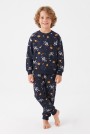 Erkek Çocuk İki İplik %95 Cotton Astronot Baskılı Takım