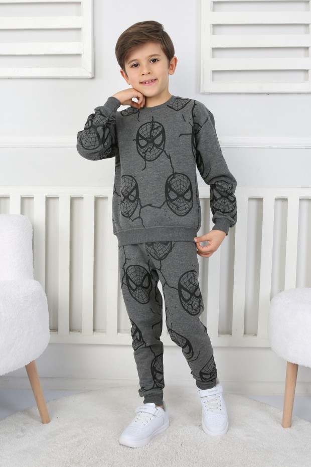 İki İplik Örümcek Adam Baskılı Erkek Çocuk Takım