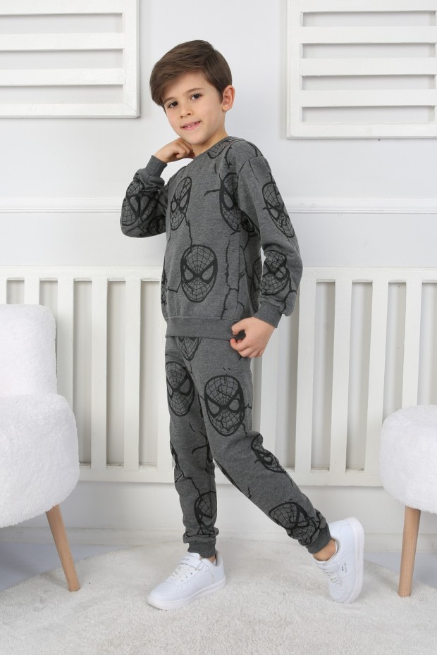 İki İplik Örümcek Adam Baskılı Erkek Çocuk Takım
