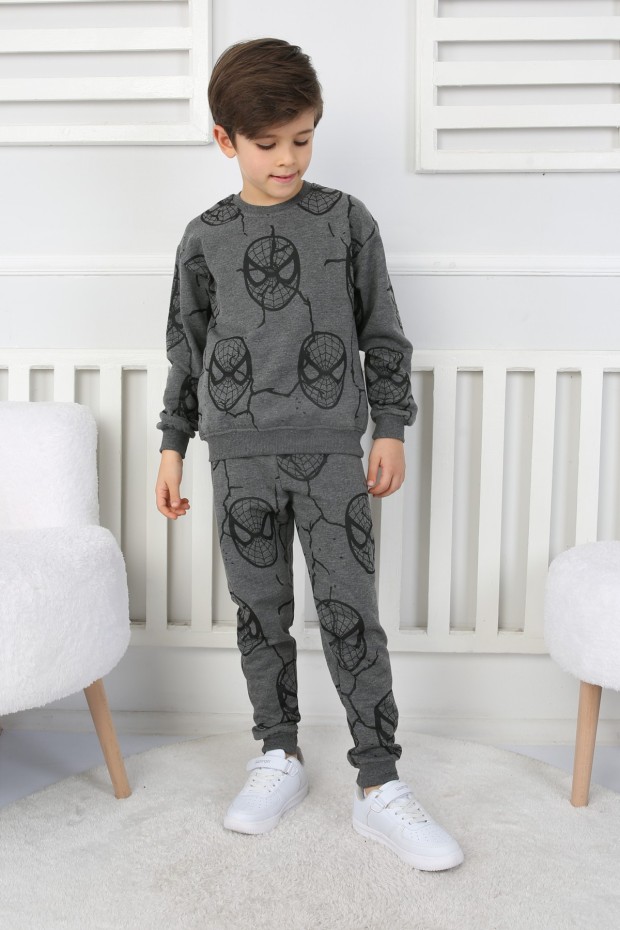 İki İplik Örümcek Adam Baskılı Erkek Çocuk Takım