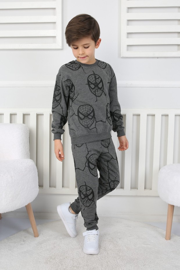 İki İplik Örümcek Adam Baskılı Erkek Çocuk Takım