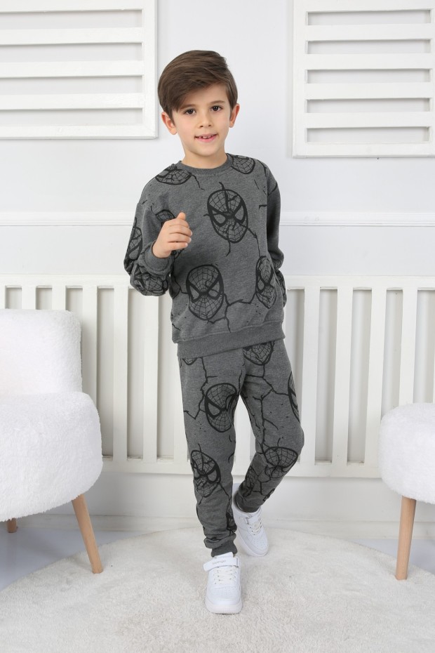 İki İplik Örümcek Adam Baskılı Erkek Çocuk Takım