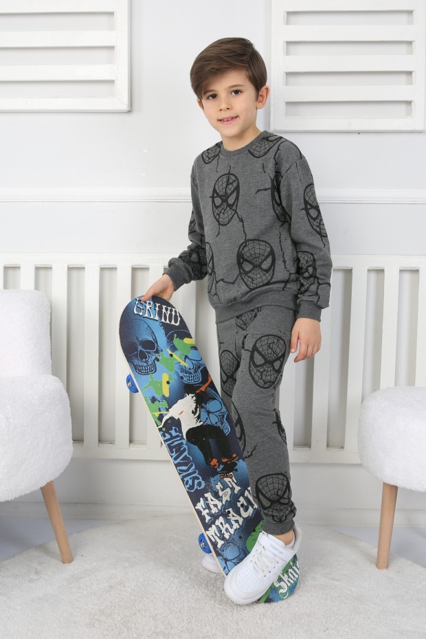 İki İplik Örümcek Adam Baskılı Erkek Çocuk Takım