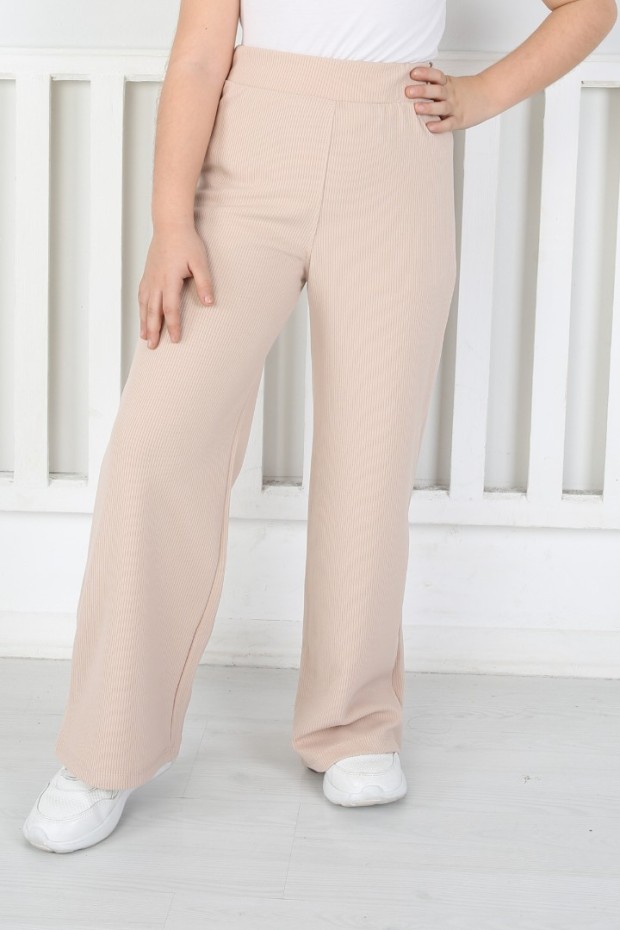 Bol Paça Birinci Kalite Fitilli Kumaş Vizon Tayt