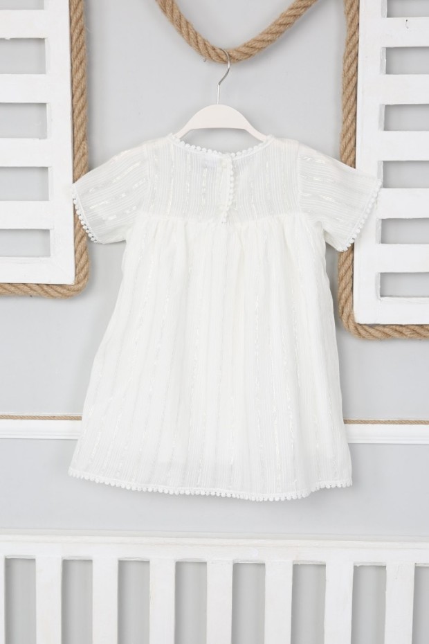 2-8 Yaş Beyaz Elbise