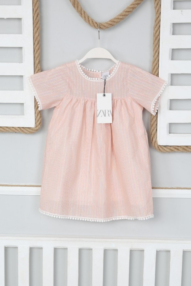 2-8 Yaş Pudra Elbise