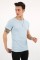 Fitili Sıfır Yaka Mavi Tişört