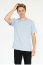 Erkek Fitilli Kumaş Bisiklet Yaka Slim Fit Esnek Kısa Kollu Yazlık Tişört