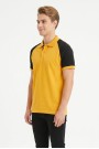 Erkek Reglan Kollu Polo Yaka Kısa Kollu Slim Fit Pamuklu Örme Tişört