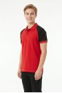 Erkek Reglan Kollu Polo Yaka Kısa Kollu Slim Fit Pamuklu Örme Tişört