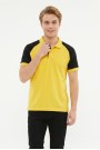 Erkek Reglan Kollu Polo Yaka Kısa Kollu Slim Fit Pamuklu Örme Tişört