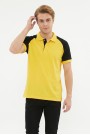 Erkek Reglan Kollu Polo Yaka Kısa Kollu Slim Fit Pamuklu Örme Tişört