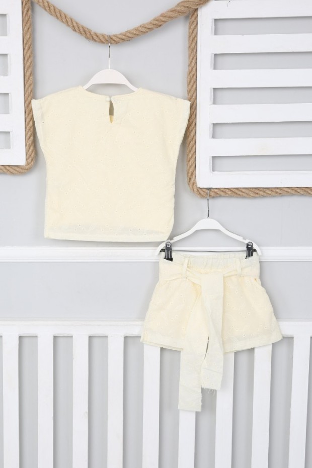 Fırfırlı Delikli Güpürlü Takım