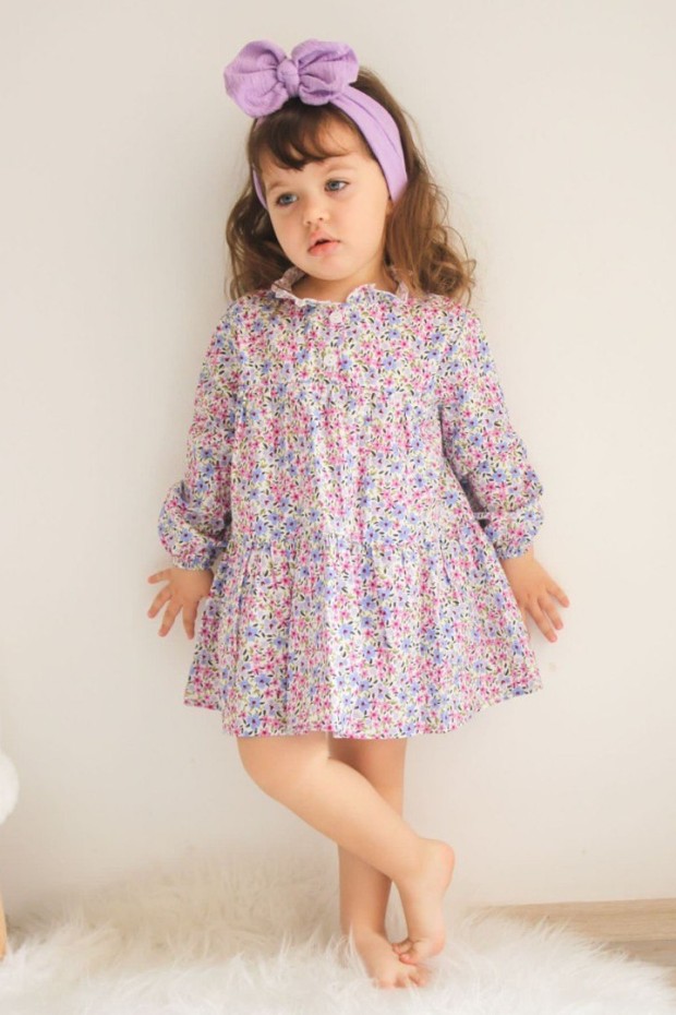 2-8 Yaş Pembe Elbise