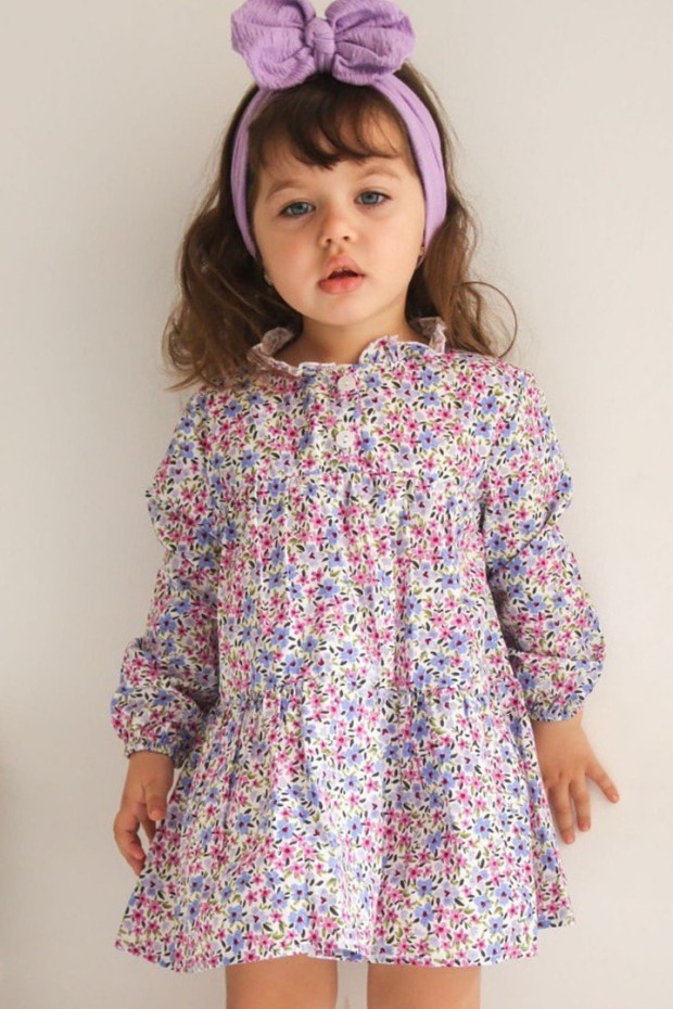 2-8 Yaş Pembe Elbise