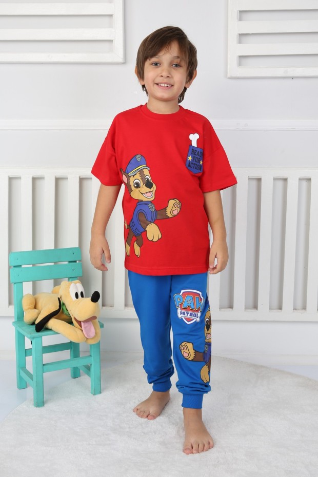 2-8 Yaş Baskılı Kırmızı Takım