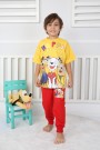 2-8 Yaş Baskılı Sarı Takım