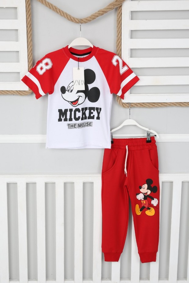 %100 pamuklu Baskılı Takım