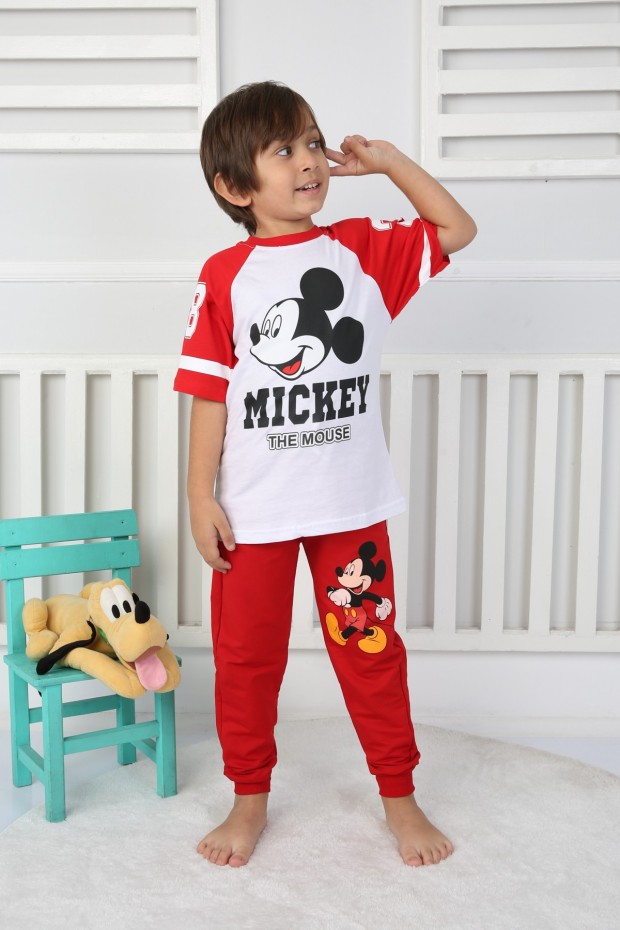 %100 pamuklu Baskılı Takım