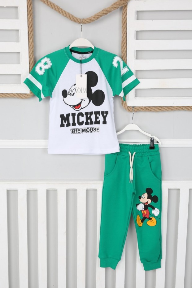 %100 pamuklu Baskılı Takım