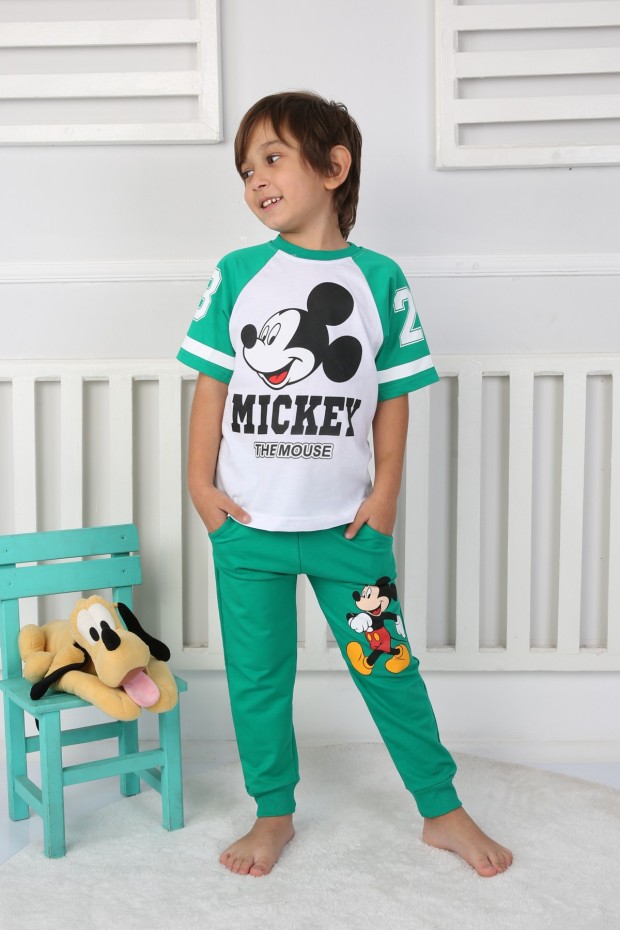 %100 pamuklu Baskılı Takım