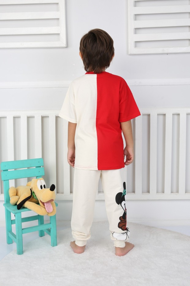 2-8 Yaş Baskılı Kırmızı Takım