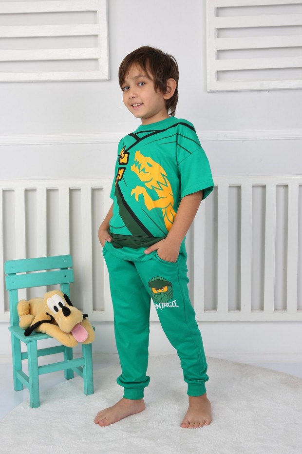 2-8 Yaş Baskılı Yeşil Takım