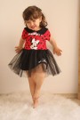 2-8 Yaş Tülü Kırmızı Elbise
