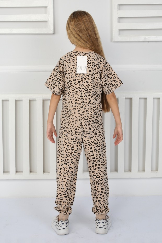 2-8 Yaş Baskılı Vizon Takım