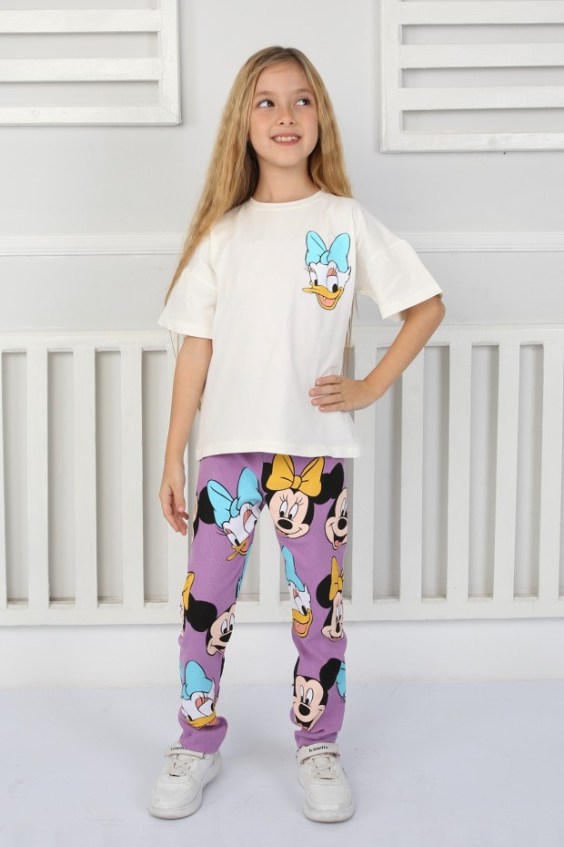 2-8 Yaş Baskılı Vizon Takım