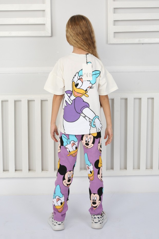 2-8 Yaş Baskılı Vizon Takım