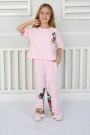 2-8 Yaş Pantolonlu Pembe Takım
