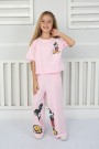 2-8 Yaş Pantolonlu Pembe Takım