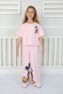 2-8 Yaş Pantolonlu Pembe Takım