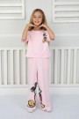 2-8 Yaş Pantolonlu Pembe Takım