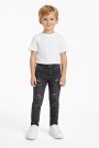 Erkek Çocuk Yırtık Detaylı Dar Paça Beli Lastikli Likralı Esnek Kot Pantolon